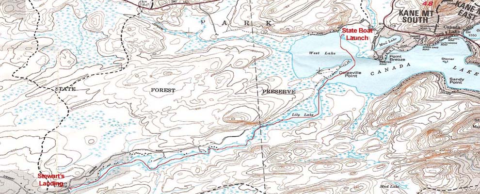 Stewarts Landing Map
